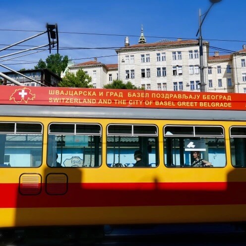 Basler Tram in Belgrad