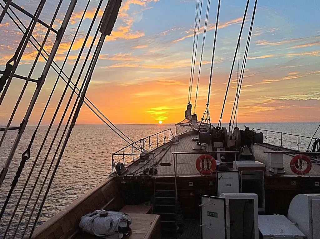 Sea Cloud, Karibik Sonnenuntergang 