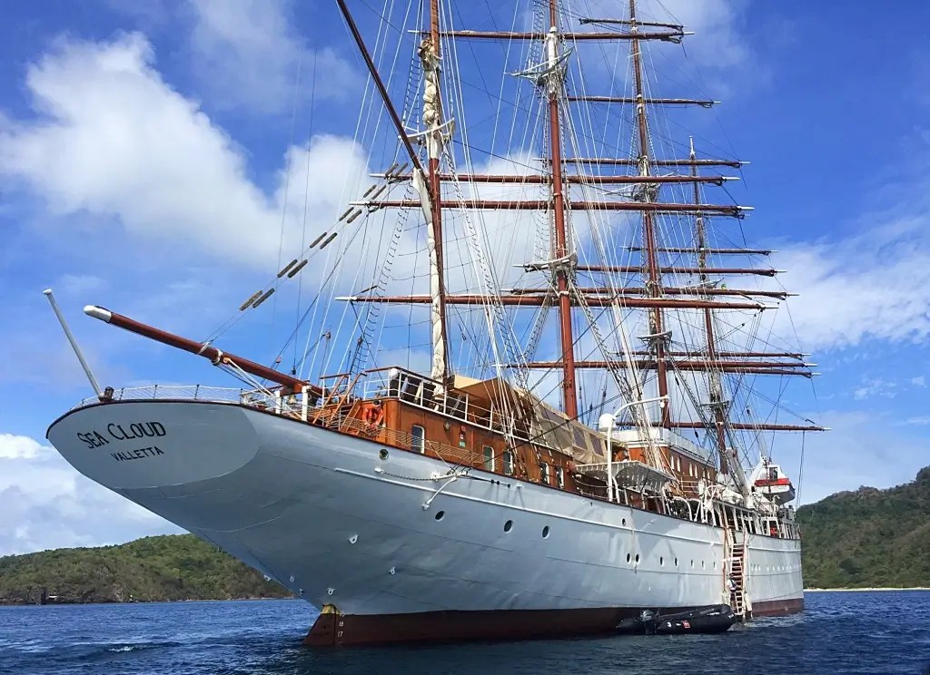 Sea Cloud in der Karibik